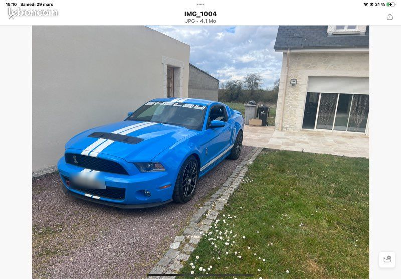 Vends Ford mustang Shelby Gt 500
